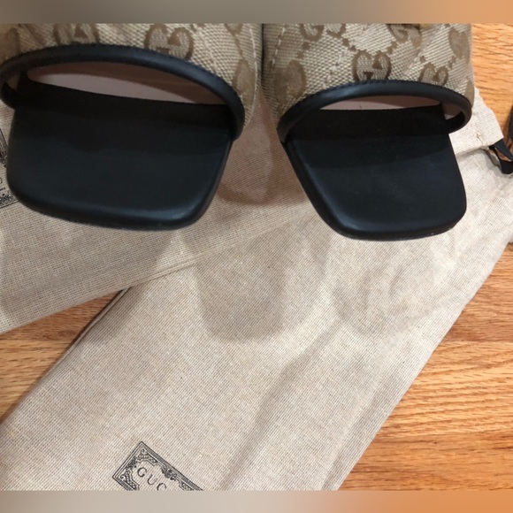 ‼️SOLD‼️GUCCI GG JOLIE MARMONT MATELASSE CANVAS LEATHER SUPREME SLIDE SANDAL - Picture 9 of 14